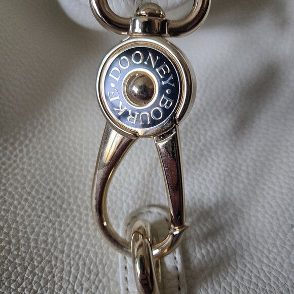 Dooney & Bourke Pebble Leather Small Logo LockSac White - Picture 2 of 4